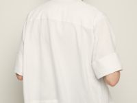 Блузка свободного кроя с добавлением льна