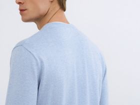 Джемпер с V-вырезом, Голубой