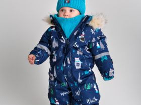 Комплект детский трикотажный для мальчиков: шапка, снуд