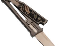 Складной нож Reate EXO-M, сталь Elmax, рукоять черно-зеленая микарта