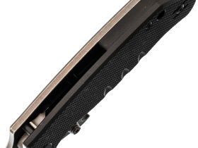 Нож Barmaley Knives Seadevil, сталь D2, рукоять G10/сталь, черный, вейв