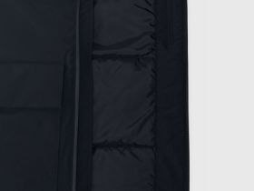 Утеплённая парка с накладными карманами, Черный