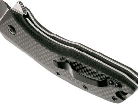 Полуавтоматический складной нож Kershaw Flourish, сталь 8Cr13MoV, рукоять G10/карбон, черный