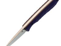 Фиксированный нож Exodus EDC Карма #3, сталь VG-10, рукоять G10, фиолетовый