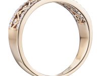 Классическое кольцо из красного золота с бриллиантами э0201кц10170700