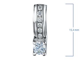 Классическая подвеска из серебра э0612пд12190140_white