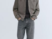 Прямые джинсы Straight, Серый