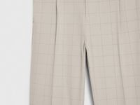 Брюки в клетку, Бежевый