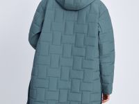 Утепленное стеганое полупальто