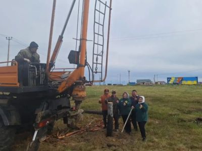 В Анабарском районе заложили фундамент дома для ветерана спецоперации