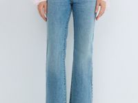 Джинсы Клёш с эластаном, Голубой