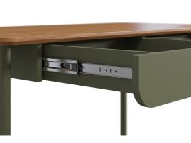 Письменный стол Дорис-3 120x60 Коричневый/Оливковый