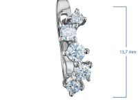 Серьги из белого золота э4712сг10172900