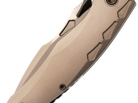 Складной нож TUOTOWN Krotos Stonewash, сталь T14N, рукоять Grey Ti