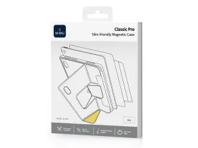 Чехол-книжка WIWU Classic Rro Magnetic для Apple iPad 10 (2022)/iPad 11 (2025) (полиуретан с подставкой) (JD-107) (белый/оранжевый)