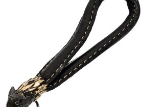 Брелок Волк, бронза