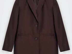 Однобортный жакет прямого силуэта