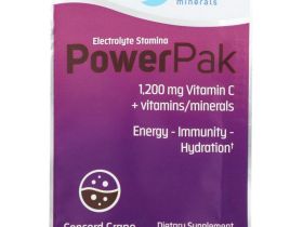 Trace Minerals ®, Electrolyte Stamina PowerPak, виноград Конкорд, 30 пакетиков. 5,3 г (0,19 унции) каждый
