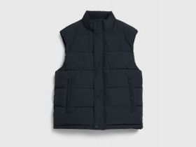 Утеплённый стёганый жилет, Черный