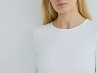 Боди с длинным рукавом, Бежевый