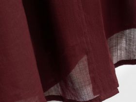 Полупрозрачная рубашка из хлопка и рами, Фиолетовый