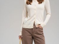 Кардиган прямого кроя с шерстью