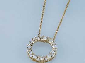 Классическая подвеска из желтого золота э0312пд01180100_white