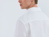 Рубашка изо льна, Белый