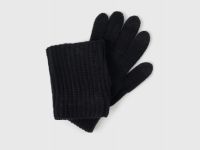 Перчатки и митенки для девочек, Черный