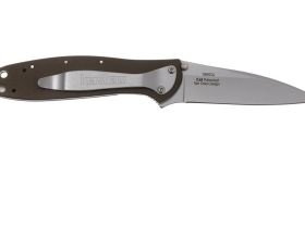 Полуавтоматический складной нож Kershaw Leek, сталь 14C28N, рукоять алюминий, хаки