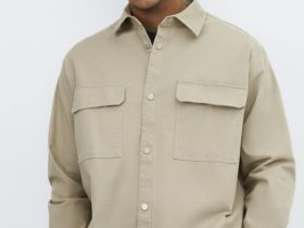Текстильная рубашка, Бежевый