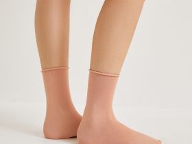 Носки Дакота, серые/розовые