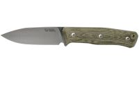 Нож с фиксированным клинком LionSteel B35, сталь Sleipner, рукоять Green canvas micarta