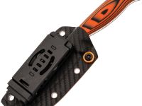 Туристический нож Kizer Evenki 2, сталь AEB-L, рукоять Black/Orange G10