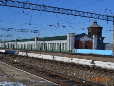 Здание старого паровозного депо, рабочие которого создали в начале 1905 г. одну из первых социал-демократических групп в Забайкалье