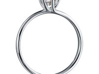 Помолвочное кольцо из белого золота с бриллиантом э4001кц07200219