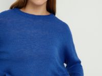 Оверсайз джемпер из мохера и шерсти