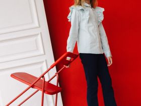 Блузка с длинным рукавом для девочки