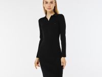 Женское платье Lacoste Slim Fit с длинным рукавом