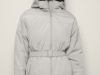 Утепленная куртка с эластичным поясом