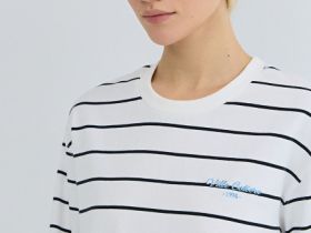 Лонгслив в полоску, Белый