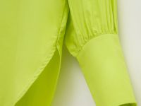 Рубашка из хлопка с акцентными рукавами