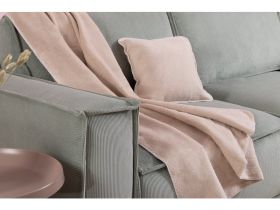 Комплект плед и чехол на подушку Бэй Бежевый 150x100