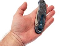 Складной нож Steelclaw Крыса, сталь VG-10, рукоять синий титан