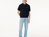 Мужское трикотажное поло Lacoste из органического хлопка