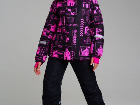 Куртка текстильная с полиуретановым покрытием для девочек