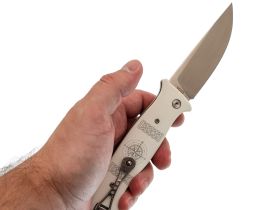 Складной нож Steelclaw "Поиск", сталь VG10, рукоять G10, белый