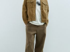 Куртка-рубашка из вельвета, Бежевый