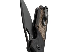Складной нож Kizer Militaw black сталь Nitro-V, рукоять Black G10/Brown Micarta