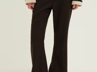 Брюки клеш с шерстью